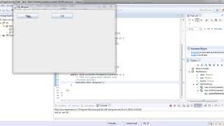 Java Programming In Eclipse  7 Dispose a JFrame [upl. by Ledniahs]