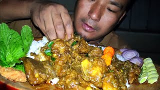 eating spicy mutton curry  Naga mukbang  kents vlog [upl. by Ailic]