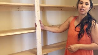 Easy Pantry Shelving anawhite [upl. by Schaffer]