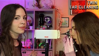 Twin EAR CLEANING ASMR For Sleep amp Tingles [upl. by Onaireves]