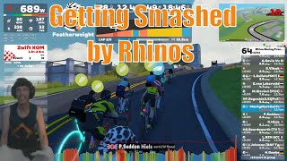 LIVE Zwift Race  Rhino Racing Frenemies  Two Bridges Loop [upl. by Constantia]