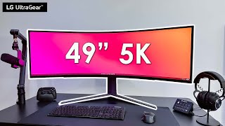 LG 49inch SUPER Wide 240hz 1ms Gaming Monitor  LG 49GR85DC Review [upl. by Atteiluj]