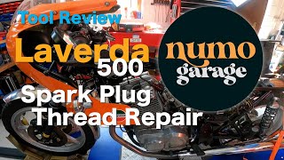 Motorcycle Spark Plug Thread Repair Laverda 500 [upl. by Ykcor976]