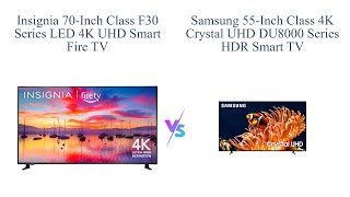 Insignia 70inch Class F30 vs Samsung 55Inch Class DU8000 🔥📺🔊 [upl. by Lipscomb255]