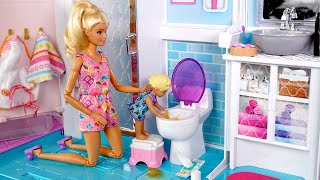 Barbie amp Ken Doll Family Toddler Get Well Routine [upl. by Hesketh]