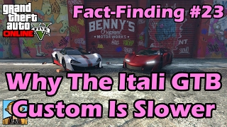 Spoilers vs Downforce Why The Itali GTB Custom is Slower  GTA FactFinding №23 [upl. by Raynard]