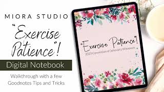 Exercise Patience Convention Digital Notebook Walkthrough with a few Goodnotes tips and tricks [upl. by Yvonne605]