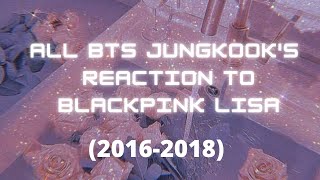 All Jungkook Reaction To Lisa At Award Shows 20162018liskook lizkook [upl. by Mount]