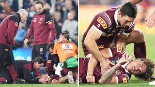 State of Origin Joseph Suaalii sent off for BRUTAL TACKLE on Reece Walsh [upl. by Clift435]