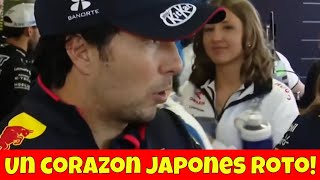 Comunicologa japonesa de Tsunoda se sabrosea a Checo Perez en las entrevistas del GP de Japón [upl. by Wamsley]