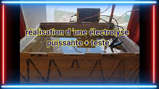 Présentation et réalisation dune électrolyse maison [upl. by Nwatna744]