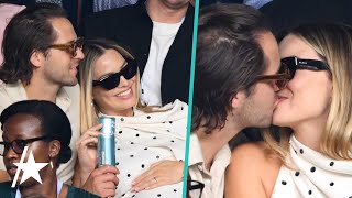 Pregnant Margot Robbie GLOWS At Wimbledon In FIRST Outing Since Baby News [upl. by Nagaem]