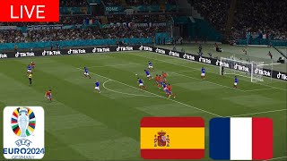 EN DIRECT🔴Espagne vs France  UEFA EURO 2024  Diffusion en direct du match complet  eFootball 21 [upl. by Leimaj]