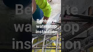 Check out this Bentonite Waterstop installation [upl. by Kym]