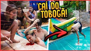 CAÍ DO TOBOGÃ E ME MACHUQUEI FEIO  TROLLANDO AMIGAS  REZENDE EVIL [upl. by Deckert]