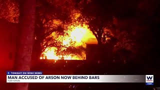 Fire consumes Fort Myers home suspect facing arson charges [upl. by Corley375]