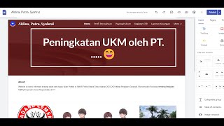 Bagaimana cara membuat Google Sites  Ujian Praktik [upl. by Amada]