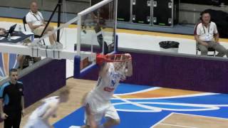 FIBAU20Europe  Lauri Markkanen Puts on a Dunk Show vs Hungary [upl. by Abey]