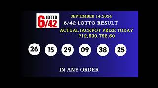 9PM LOTTO RESULTS TODAY SEPTEMBER 142024 [upl. by Sucy]