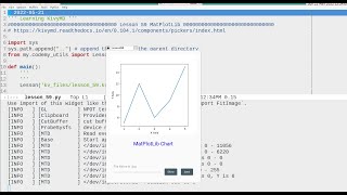 Python in Emacs 0046  How to plot chart in KivyMD using matplotlib [upl. by Canty]