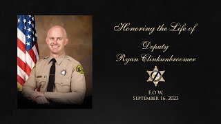 Funeral Services for Fallen Deputy Ryan Clinkunbroomer [upl. by Ecirtram]