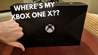 Xbox One X Unboxing GONE WRONG Scorpio Edition [upl. by Ardy]