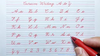 Cursive writing a to z abcd  Cursive handwriting practice  English capital and small letters abcd [upl. by Pierpont]