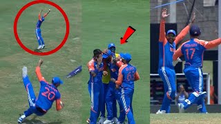 Axar Patel No Look Amazing Catch vs AUS during IND vs AUS Match  Mitchell Marsh  Rohit Sharma [upl. by Ruhl]