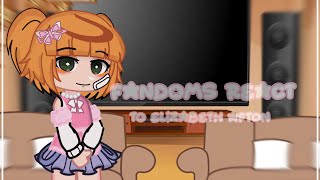 fandoms react to each other   15 Elizabeth Afton [upl. by Aicala129]