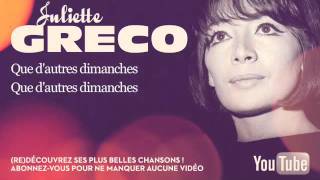 Juliette Gréco  Je hais les dimanches  Paroles Lyrics [upl. by Staten142]