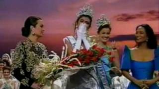 Miss Universe 1994  Crowning Moment [upl. by Nnylhtak]