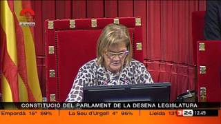 Discurs Núria de Gispert com a presidenta del Parlament en la X Legislatura [upl. by Esihcoc896]