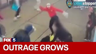 Outrage after migrants attack on NYPD officers [upl. by Smiga305]