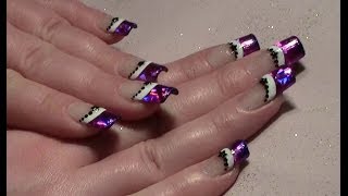 Weihnachtliches Nageldesign mit Transferfolie selber machen  Xmas Christmas Nail Design Tutorial [upl. by Claus]