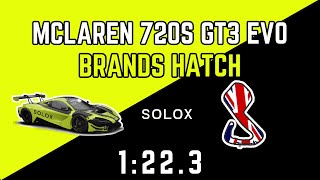 ACC McLaren 720S GT3 EVO Brands Hatch  Hotlap  Setup  1223 [upl. by Aidni885]