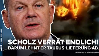 PUTINS KRIEG Kanzler Olaf Scholz erklärt erstmals warum er TaurusLieferung an die Ukraine ablehnt [upl. by Summers]