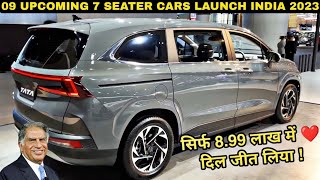 9 UPCOMING 7 SEATER CAR IN INDIA 2023 2024 cheap and best 7 seater cars 7 seater cars under 15 [upl. by Thorny]