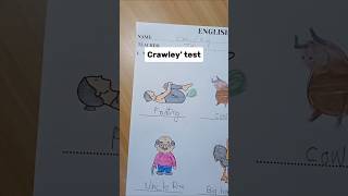 Grading Crawleys funny test Correcting school teacher professor asmr setisfying quiz shorts [upl. by Brodsky928]