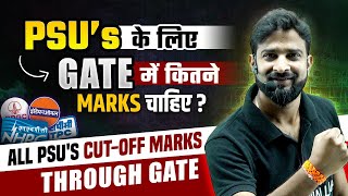 GATE Score For PSUs  PSU CutOff Marks Through GATE [upl. by Atihcnoc965]