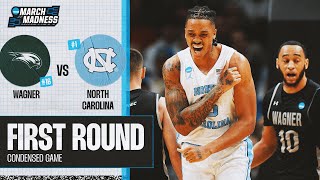 North Carolina vs Wagner  First Round NCAA tournament extended highlights [upl. by Oilasor]