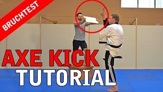 AXE KICK LERNEN TAEKWONDO KICK TUTORIAL [upl. by Ennael]