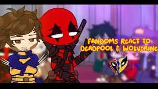 Fandoms React to Deadpool and Wolverine  Gacha Life Reaction Video [upl. by Cohn]