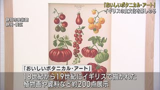 植物画からイギリスの食文化の歴史を楽しむ 「おいしいボタニカル・アート」展 静岡市美術館 [upl. by Abad]