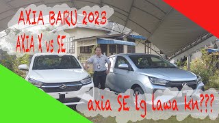 Perodua AXIA BARU 2023  Perbezaan Axia X dan Axia SE [upl. by Enneira]