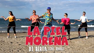 LA PIEL MORENA  Dj Berta Official  Ballo di gruppo amp merengue line dance 2024 [upl. by Wendall]