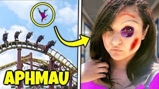 Aphmau fell off the roller coaster then ENDS BADLY [upl. by Ykcor280]