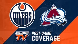 ARCHIVE  Oilers PostGame Interviews at Avalanche [upl. by Guevara]