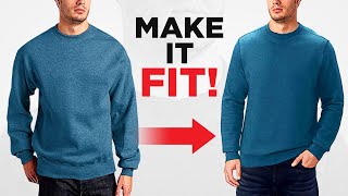 How To Tailor A Sweater To Fit PERFECTLY [upl. by Meneau395]