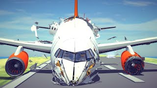 Emergency Landings 47 How survivable are they Besiege [upl. by Rustie]