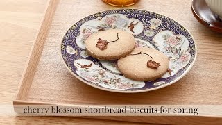 Cherry blossom shortbread cookies for spring [upl. by Eldin972]